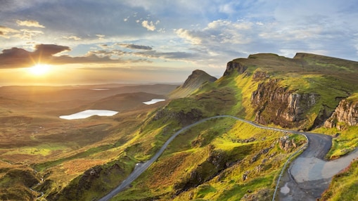 Ruta pequeña en la montaña