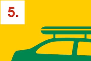 auto con maletero de techo
