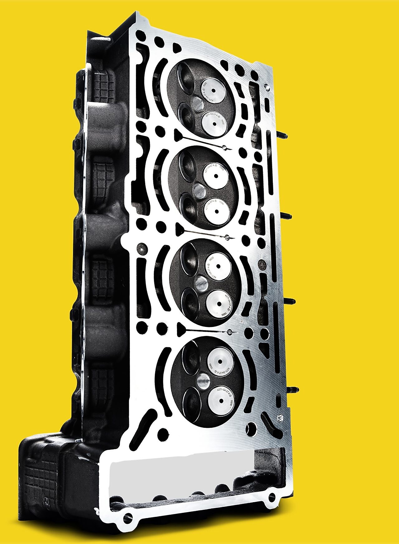 Válvulas de admisión del motor de un auto