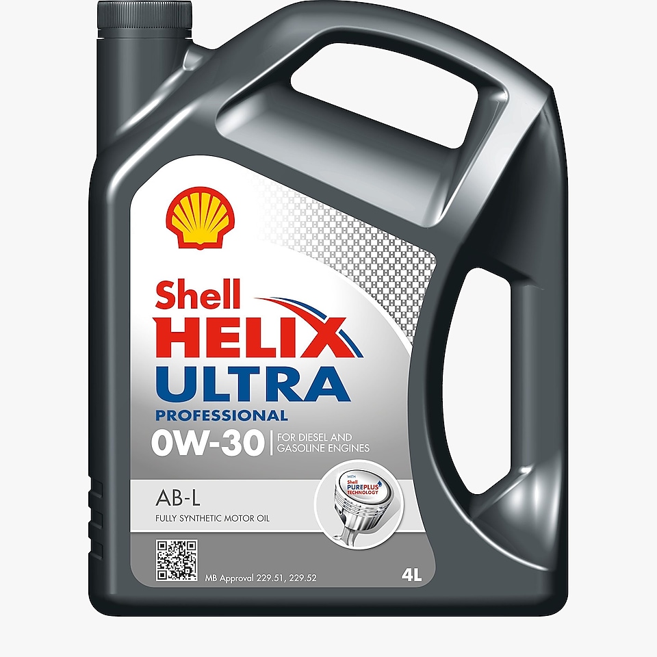 Foto del envase de Shell Helix Ultra Profesional AB-L 0W-30